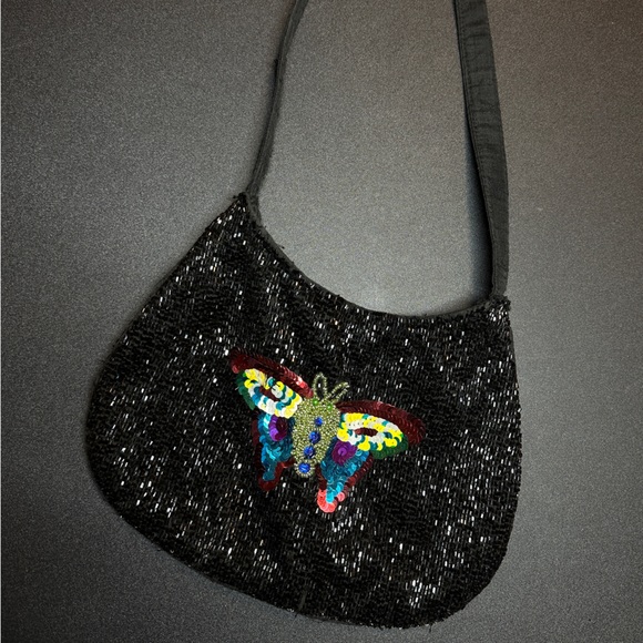 Vintage butterfly sequin bag - Picture 1 of 2